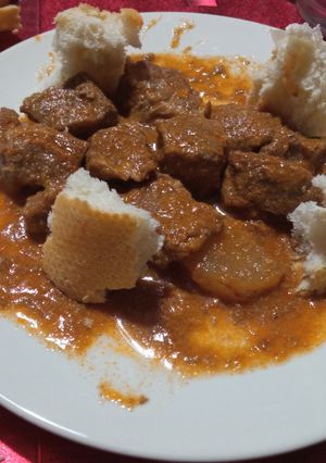Foto principal de Guisado de ternera con leche de coco casera
