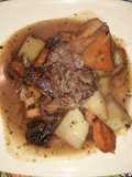 Guiso de Vegetales con Osobuco Breseado