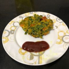 A picture of Spinach pancakes.