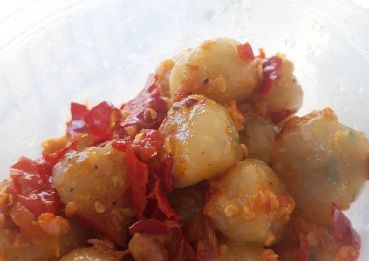 step by step Membuat Cilok Sambal Bawang yang merasakan kenyamanan