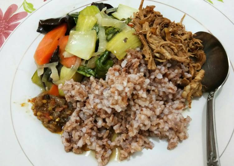 Ayam suwir saus tiram