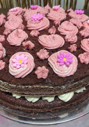 Una foto de Torta Red Velvet Desnuda
