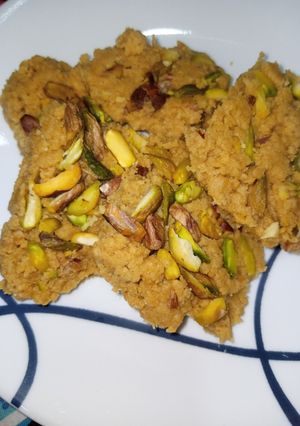 A picture of Arabic Chickpea Tahini Bars.