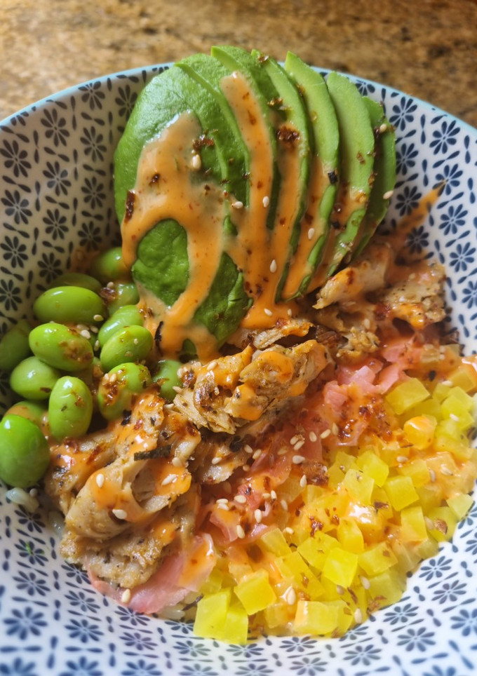 Una foto de Poke Bowl vegetariano