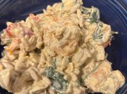 A picture of chicken spinach artichoke