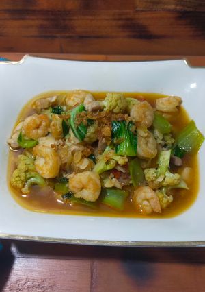 Foto resep Tumis Pakcoy Udang