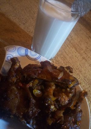 A picture of Peppered chicken.