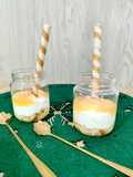 Vasitos de yogur y pastelitos de naranja con orange curd