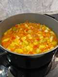 Vegetable soup for cold winter days