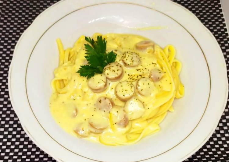Resep Creamy Fetuchini Anti Gagal