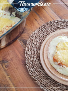 Una foto de Puré de patatas gratinado con jamón y queso con Thermomix