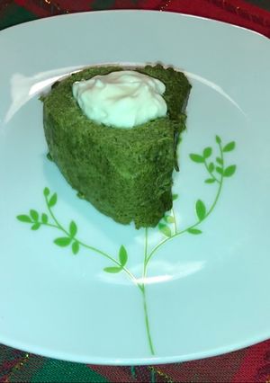 Una foto de Souflee de cilantro al microondas con mayonesa (bajas calorías)