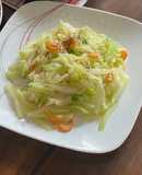 Củ su xào tôm khô