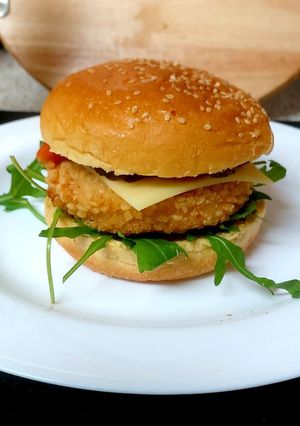 A picture of A Lovely Sweet Chilli Chicken Burger 😉#Mainmeal#Lunch.