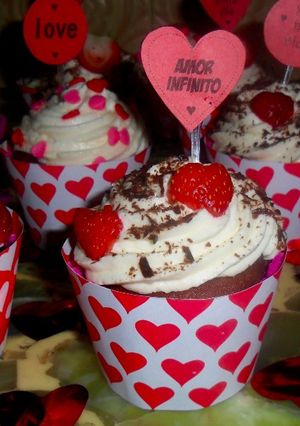 Una foto de Cupcakes Red Velvet "Día de los enamorados" ❤️