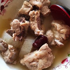 A picture of White Radish soup.