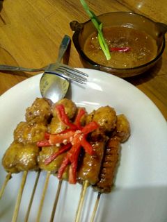 Foto resep Bakso Bakar kuah kacang
