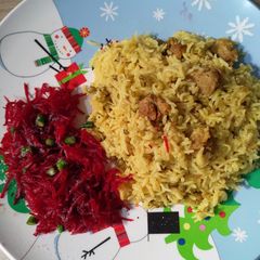 Moong sprouts nutri khichdi A picture of Moong sprouts nutri khichdi.