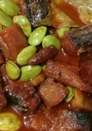 Foto resep Balado ikan asin pete