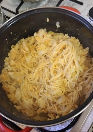 Csirkemelles krumplis tészta recept fotója