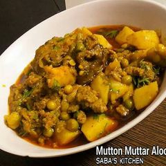 A picture of Mutton Matar Aloo kheema.