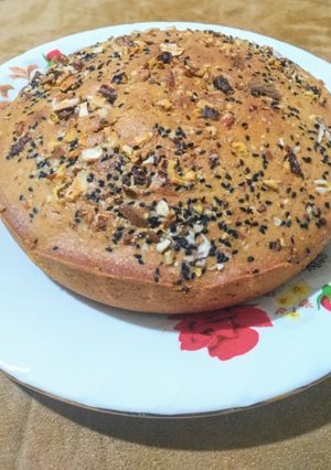 عکسی از دستور کیک دارچین