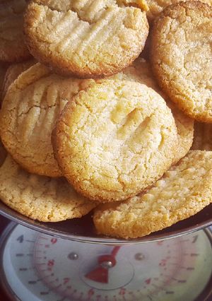 Mogyoróvajas keksz recept fotója