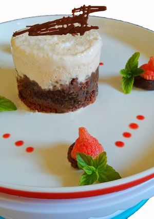 Una foto de Brownie de chocolate y nuez
