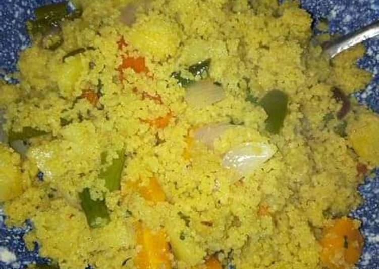 Fried cous cous