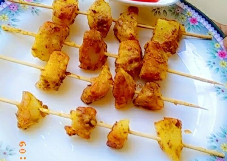 Crispy fried potatoes stick 😍