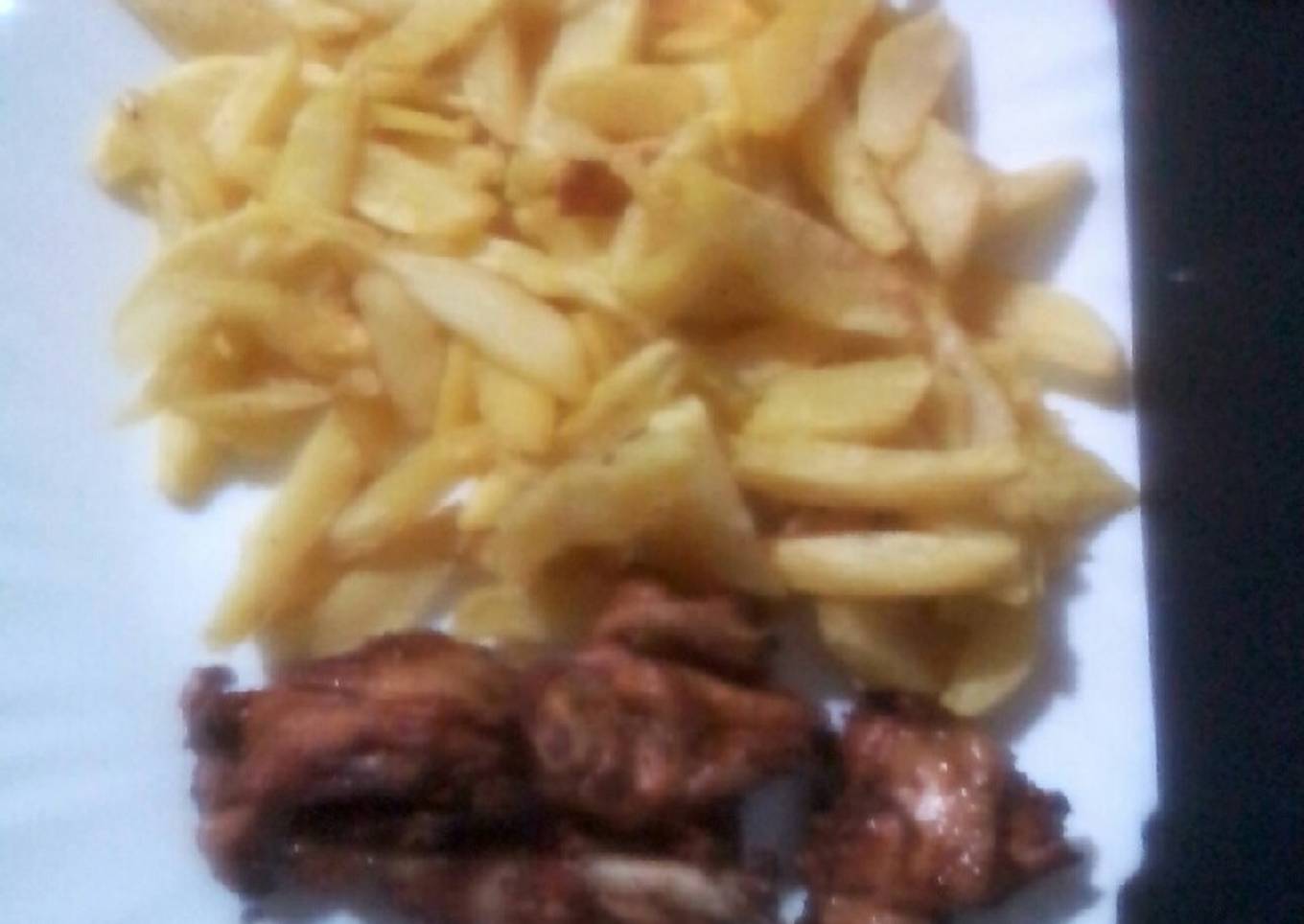 Chips n chicken home made