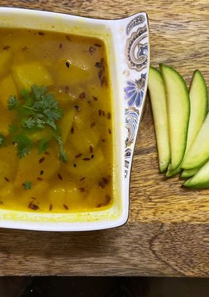 A picture of Kachhe Aam ki Sabzi.