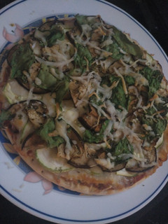 Una foto de Pizza de verduras
