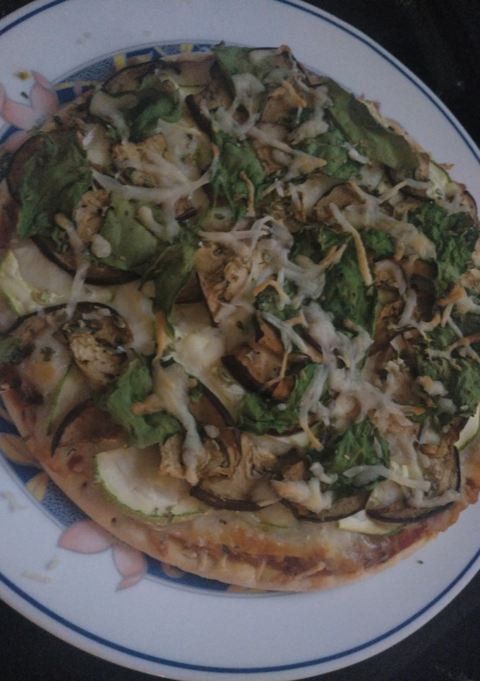 Una foto de Pizza de verduras