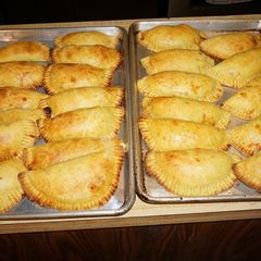 A picture of Jamaican beef patties.