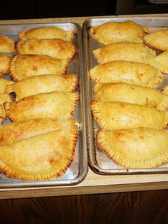 A picture of Jamaican beef patties.