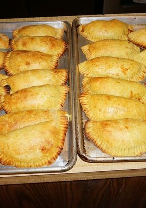 A picture of Jamaican beef patties.