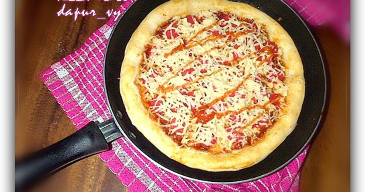  Resep  PIZZA  TEFLON tanpa telur margarin oleh dapurVY 