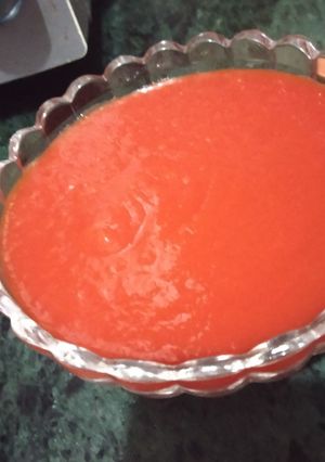 A picture of Homemade Tomato puree.