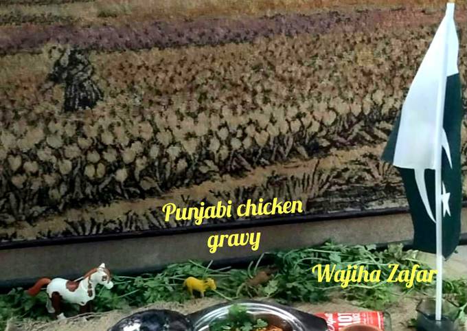 Punjabi Chicken Gravy Recipe