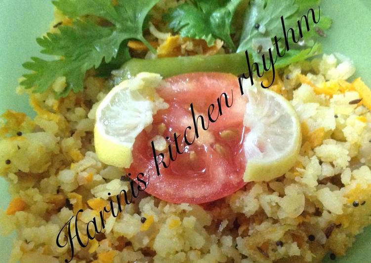 Easiest Way to Make Favorite Poha Upma with carrot