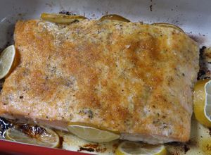 Foto principal de Salmón al horno con kikos