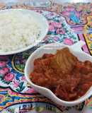 خورشت تن ماهی با گوجه