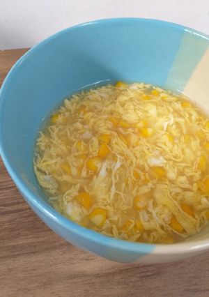 Foto resep Sup jagung telur ala devina hermawan