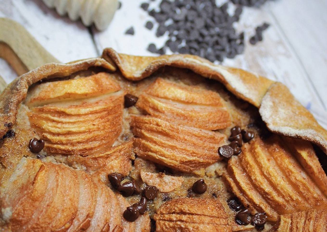 TARTE RUSTIQUE POIRES CHOCOLAT & NOISETTE 🌰