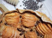 Une photo de tarte chocolat