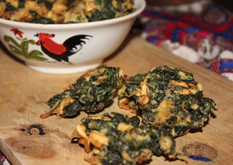 Bakwan daun singkong & jamur