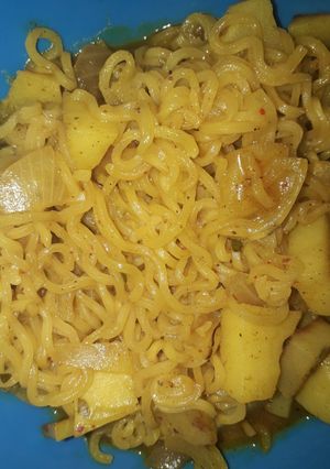 A picture of Masala meggi.