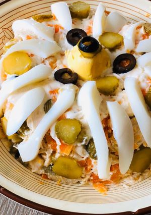 O poză a rețetei Salată rusească fără cartofi.