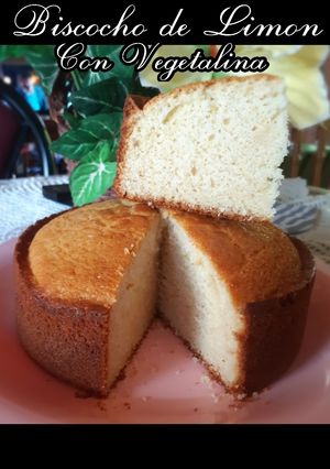 Una foto de Bizcocho de Limón con VEGETALINA